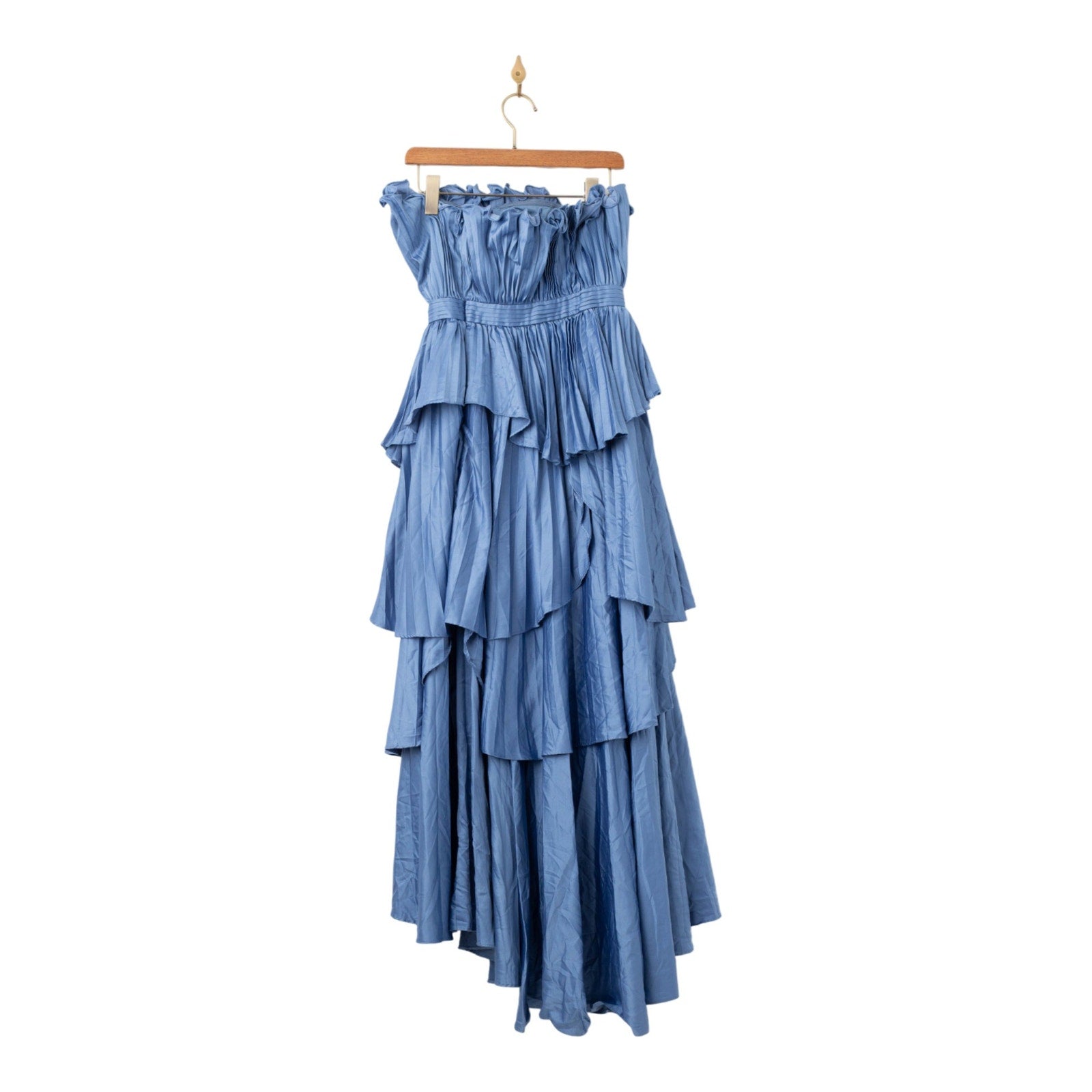 AMUR Janey Midi Dress in Blue - Wind & Song