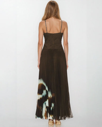 AMUR Sue Pleated Gown – Pre - Owned - Wind & Song