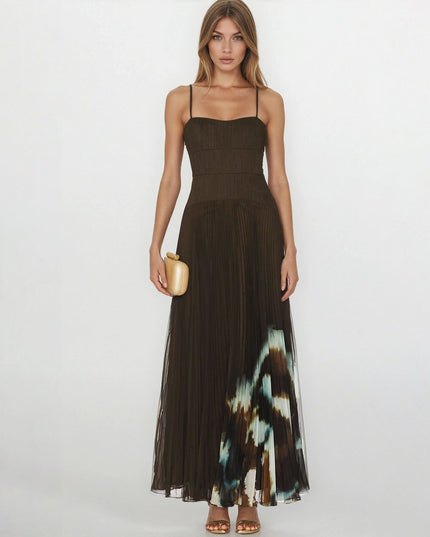 AMUR Sue Pleated Gown – Pre - Owned - Wind & Song