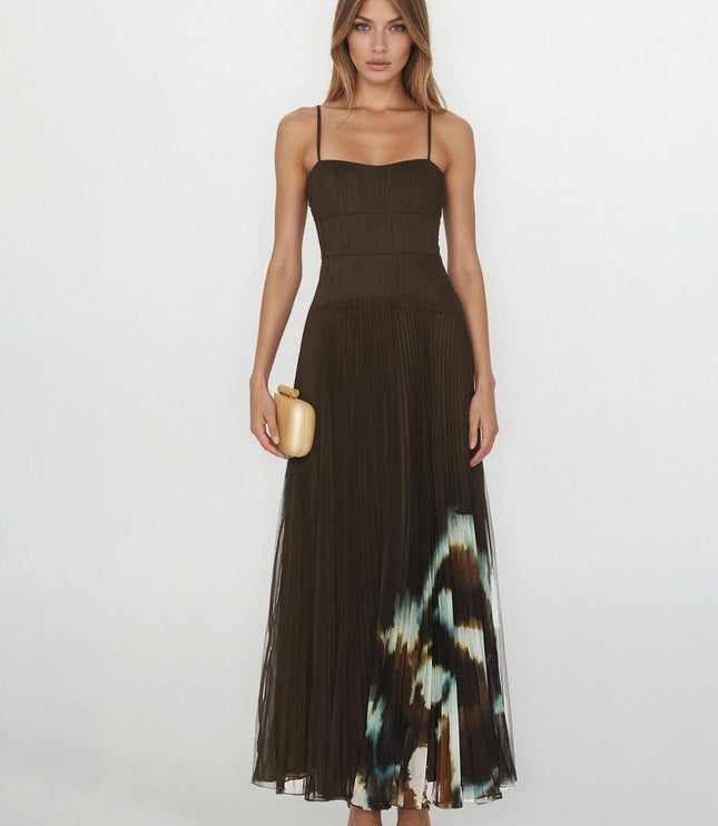 AMUR Sue Pleated Gown – Pre - Owned - Wind & Song