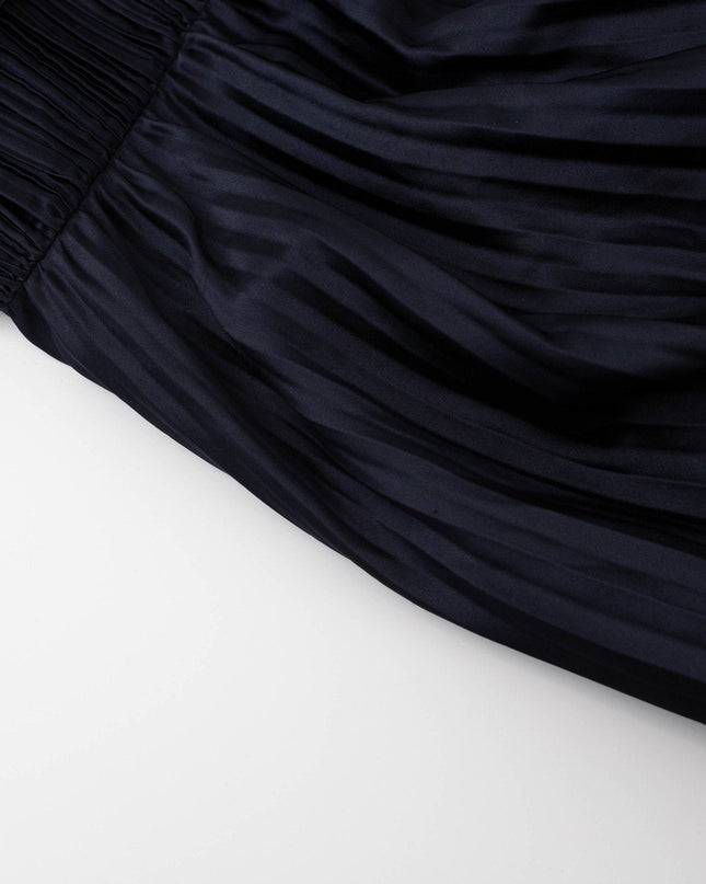 AMUR Suze Blue Satin Gown Size 12 - Wind & Song