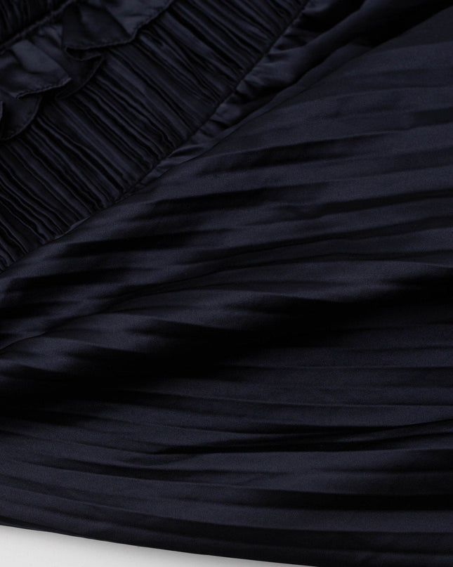 AMUR Suze Blue Satin Gown Size 12 - Wind & Song