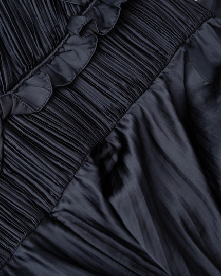 AMUR Suze Blue Satin Gown Size 12 - Wind & Song