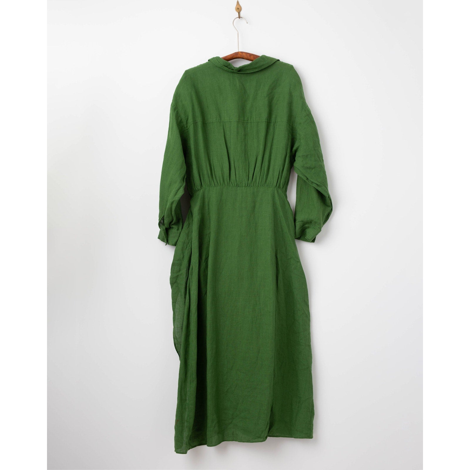 Apiece Apart Alessandra Sarong Shirt Dress in Green - Wind & Song