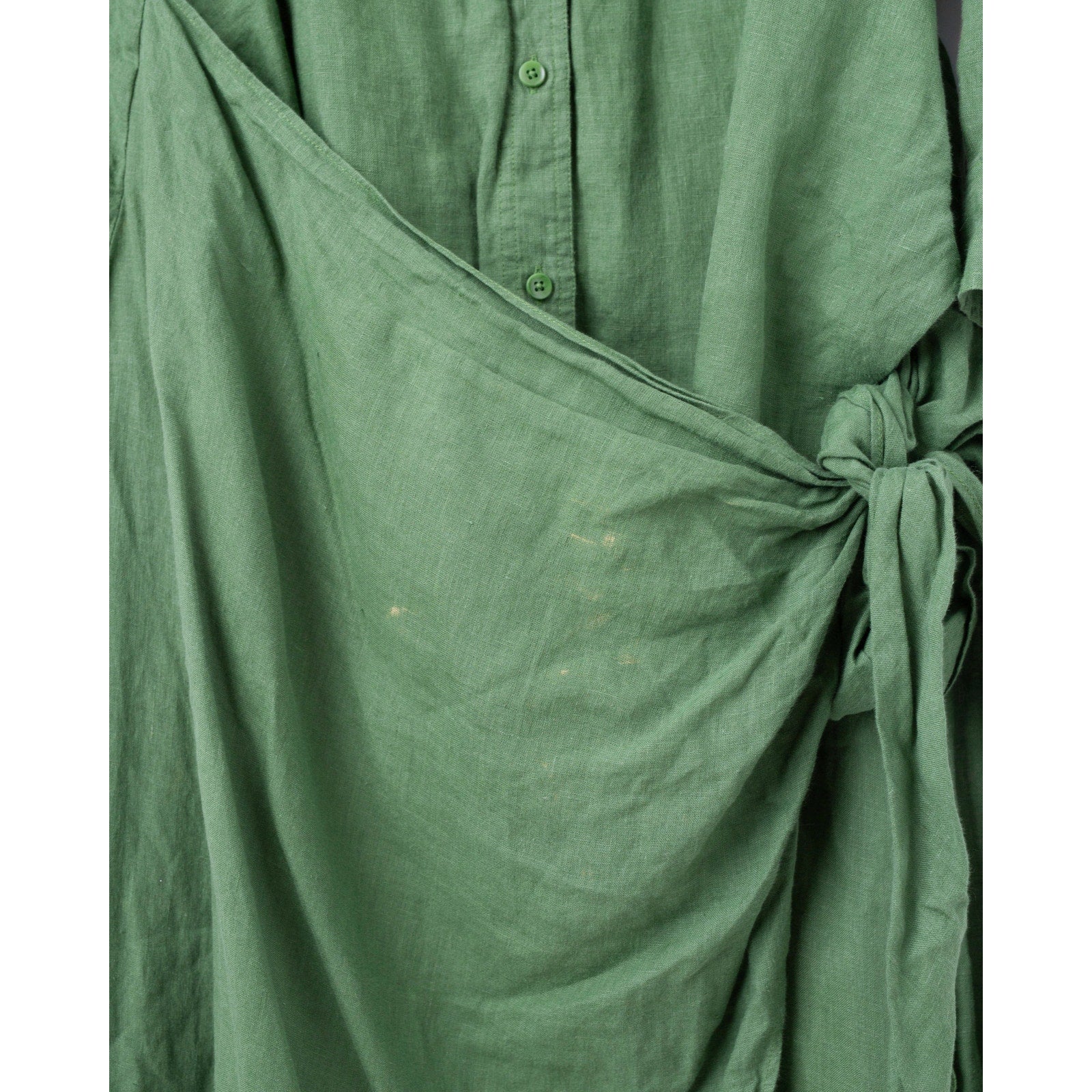 Apiece Apart Alessandra Sarong Shirt Dress in Green - Wind & Song