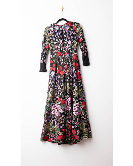 Dress The Population Floral Mesh Ava Gown