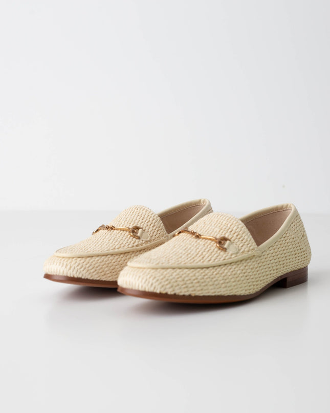 Sam Edelman Loraine Bit Loafer in Linen Raffia