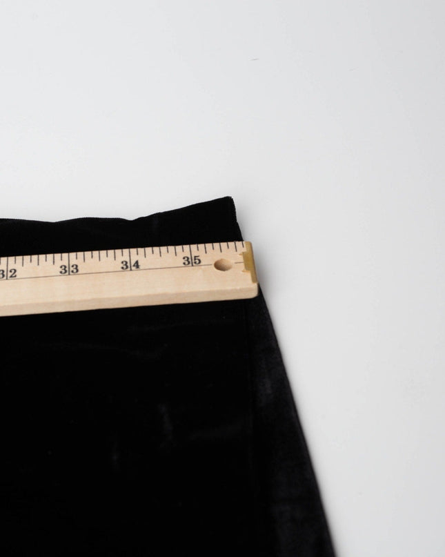 Badgley Mischka Black Velvet with White Rose Bodice Dress - Wind & Song