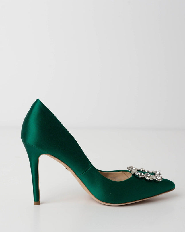 Badgley Mischka Cher Evening Pumps in Green - Wind & Song