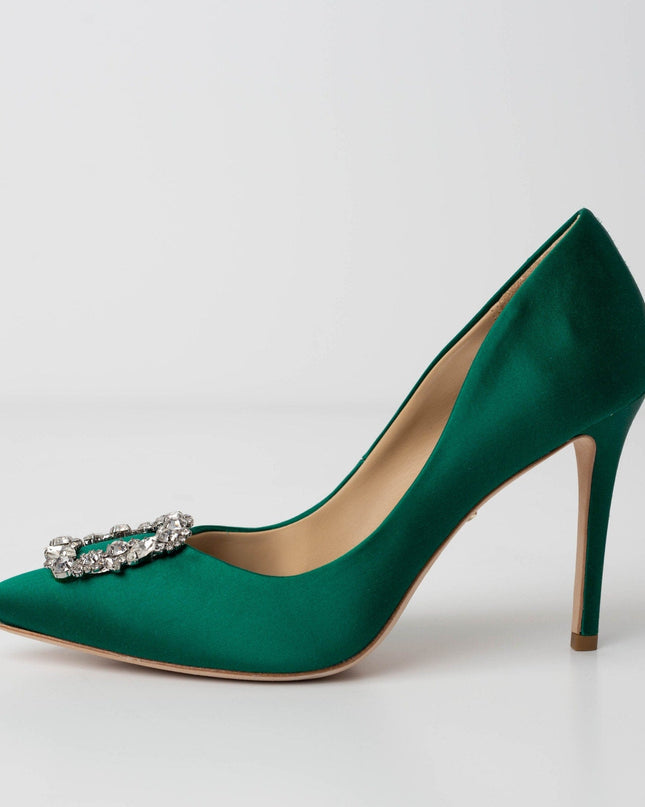 Badgley Mischka Cher Evening Pumps in Green - Wind & Song