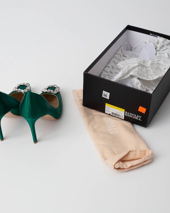 Badgley Mischka Cher Evening Pumps in Green - Wind & Song
