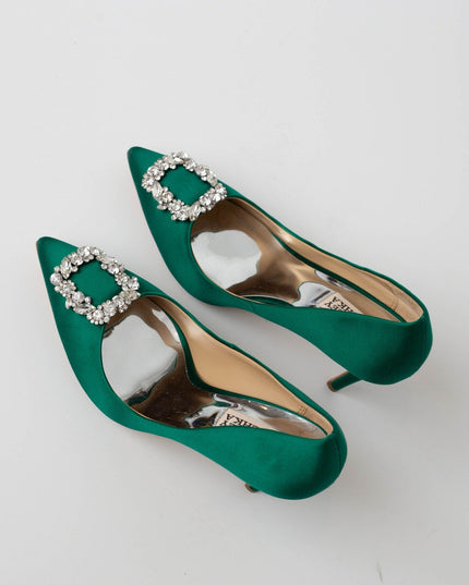 Badgley Mischka Cher Evening Pumps in Green - Wind & Song
