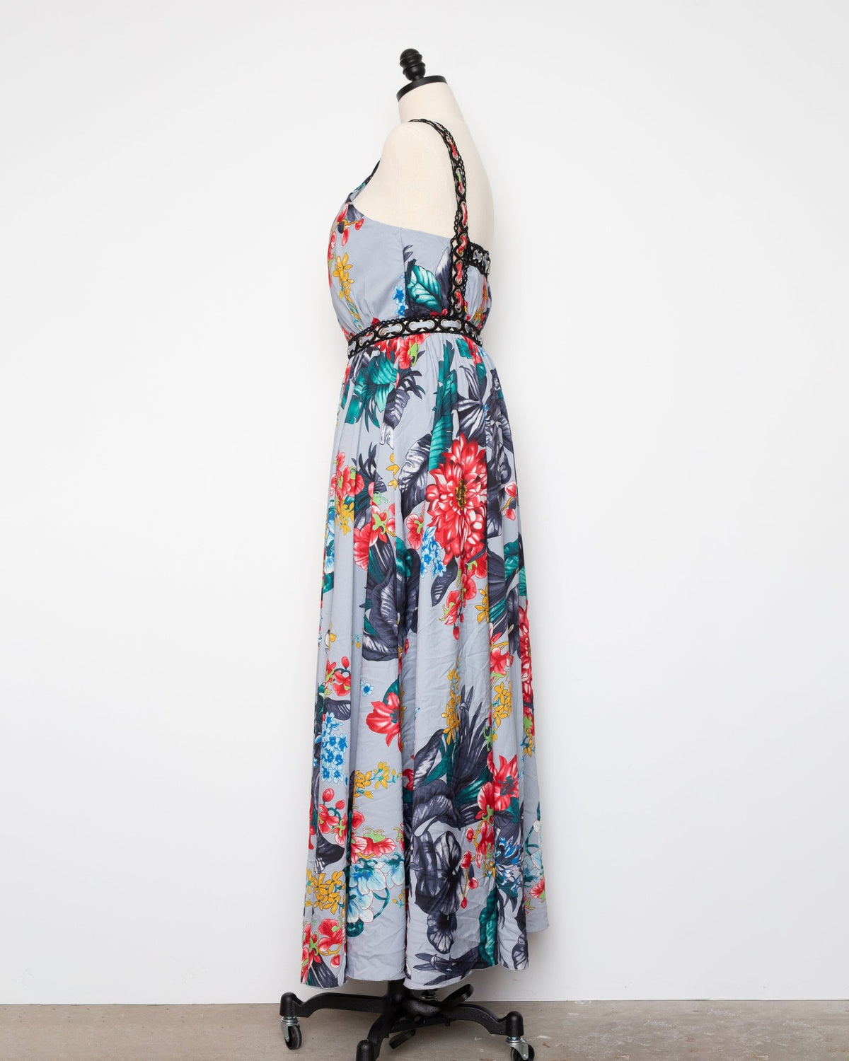 Badgley Mischka Floral Grommet Maxi Gown – Size US 10 - Wind & Song