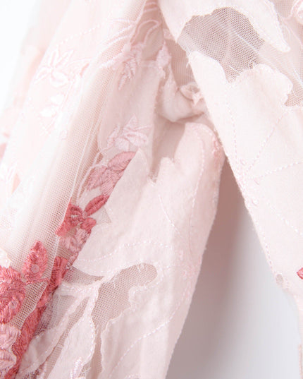 Badgley Mischka Lace Applique Shirt Dress - Wind & Song