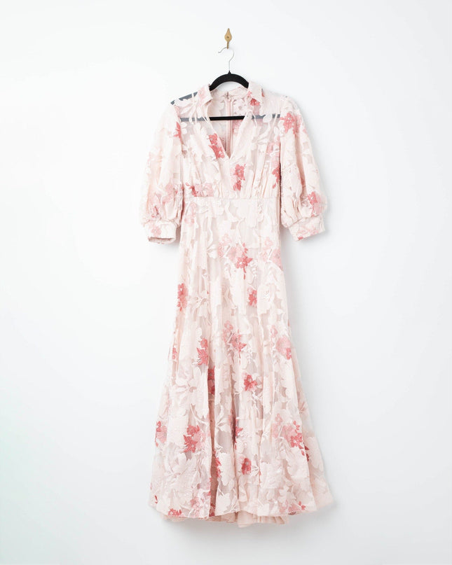 Badgley Mischka Lace Applique Shirt Dress - Wind & Song