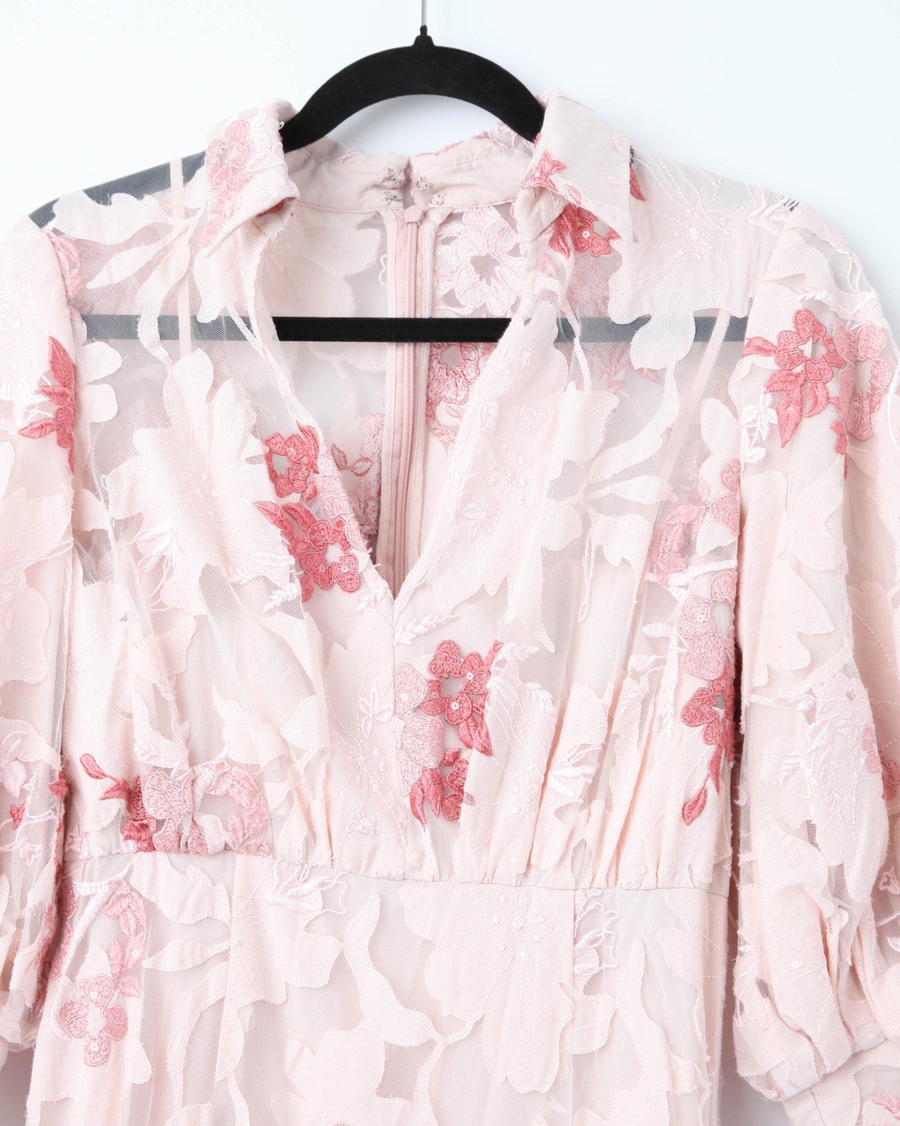 Badgley Mischka Lace Applique Shirt Dress - Wind & Song