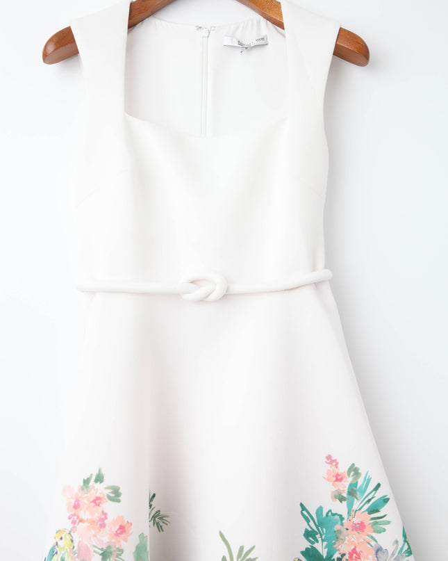 Badgley Mischka Printed Full Skirt Midi Dress - Wind & Song