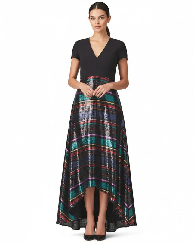 Badgley Mischka Sequin Skirt Gown - Wind & Song