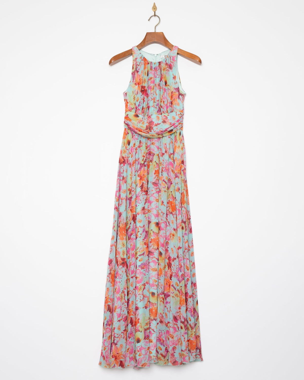 Badgley Mischka Utopia Floral Silk Chiffon Gown – Size US 2 - Wind & Song
