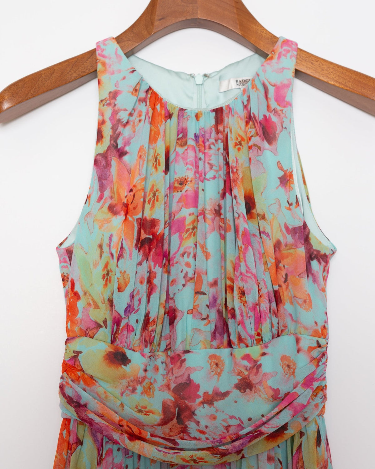 Badgley Mischka Utopia Floral Silk Chiffon Gown – Size US 2 - Wind & Song