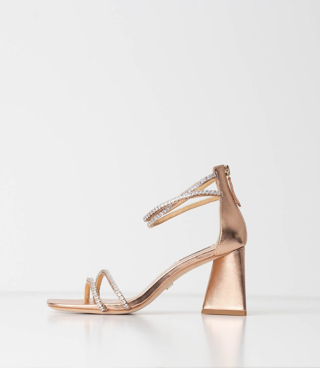 Badgley Mischka Women's Lillie Embellished Strappy High Heel Sandals - Wind & Song