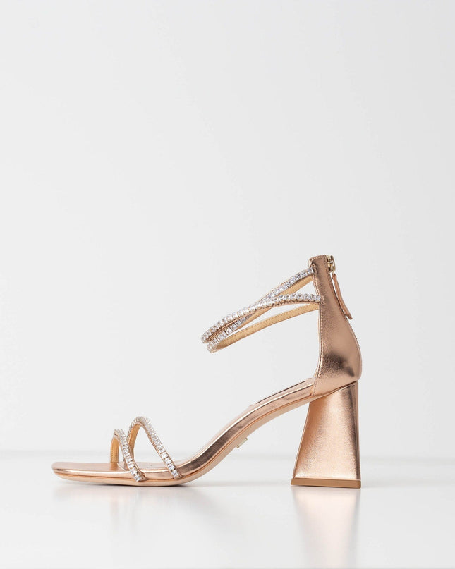 Badgley Mischka Women's Lillie Embellished Strappy High Heel Sandals - Wind & Song