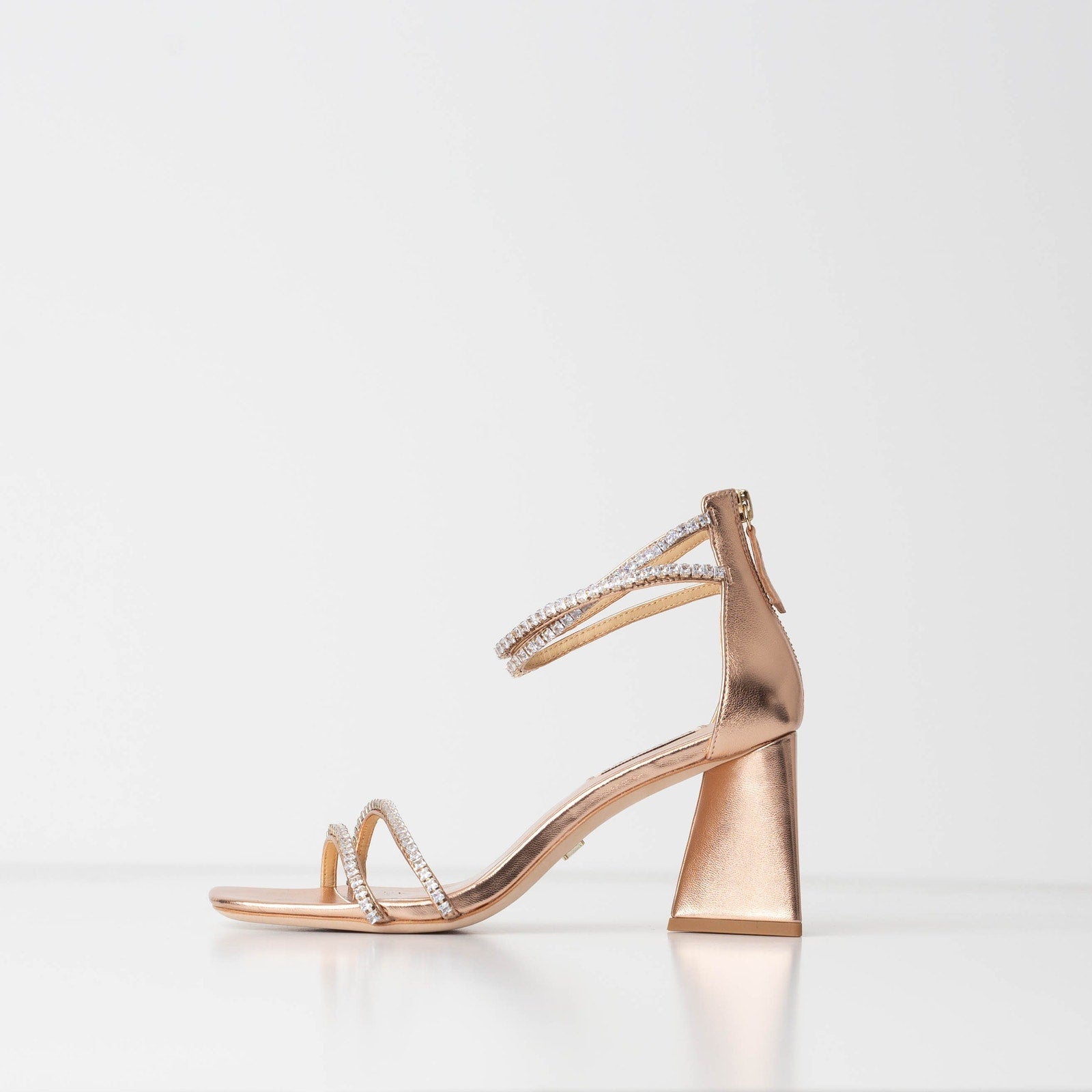 Badgley Mischka Women's Lillie Embellished Strappy High Heel Sandals - Wind & Song