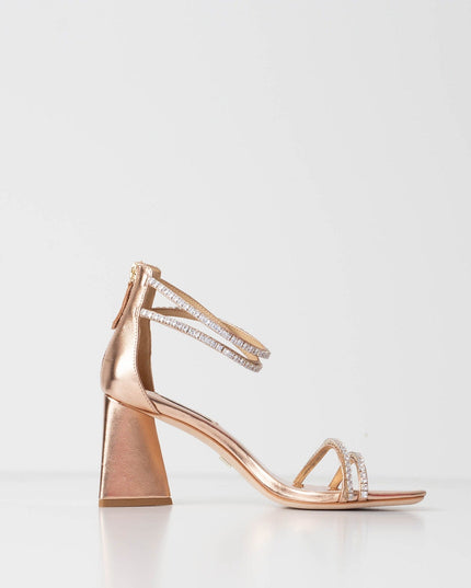 Badgley Mischka Women's Lillie Embellished Strappy High Heel Sandals - Wind & Song