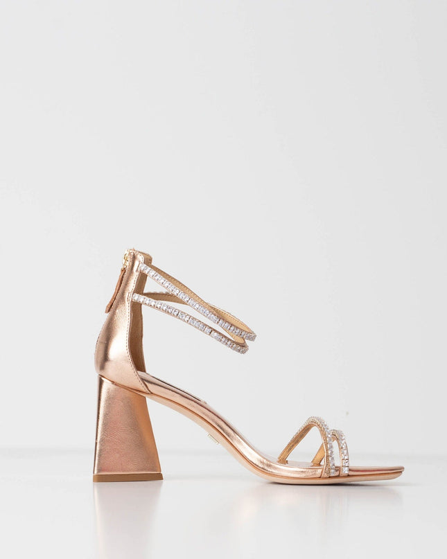 Badgley Mischka Women's Lillie Embellished Strappy High Heel Sandals - Wind & Song