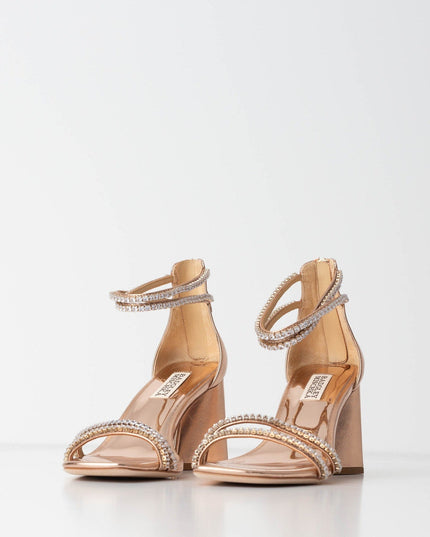 Badgley Mischka Women's Lillie Embellished Strappy High Heel Sandals - Wind & Song