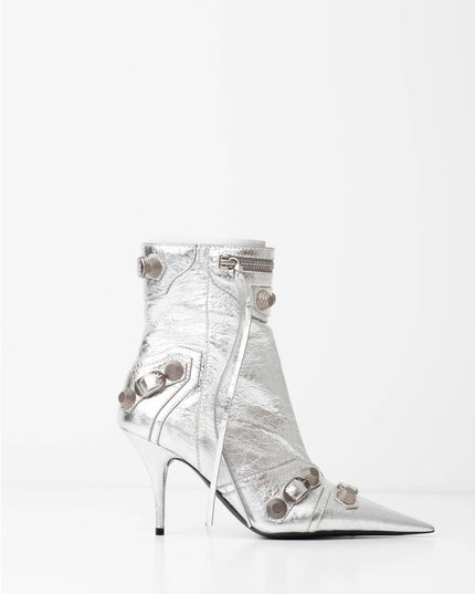 Balenciaga Cagole 90mm Metallic Ankle Boots NWT Size 37 - Wind & Song