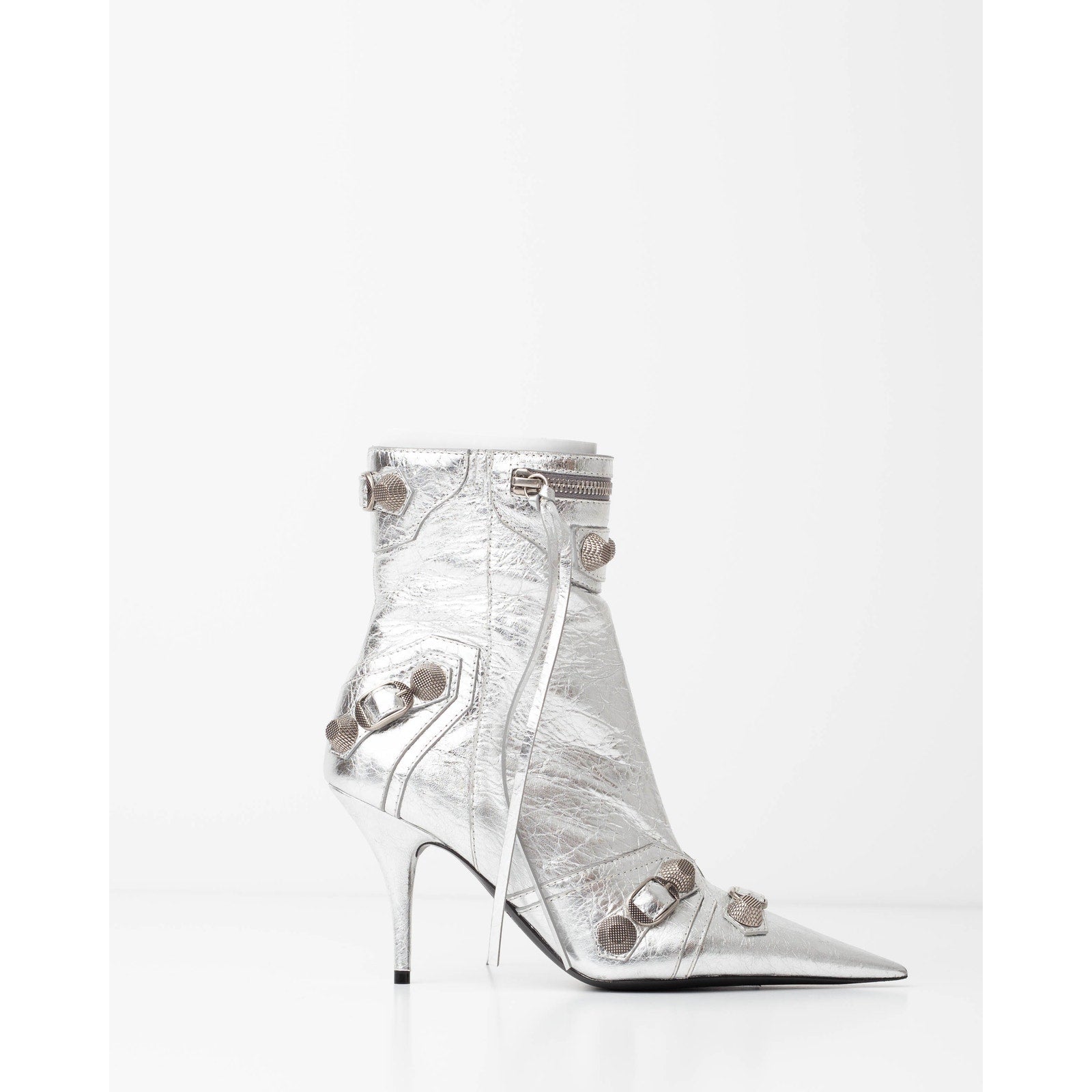 Balenciaga Cagole 90mm Metallic Ankle Boots NWT Size 37 - Wind & Song