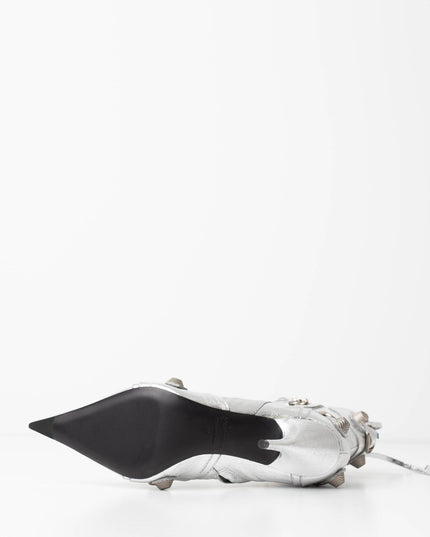 Balenciaga Cagole 90mm Metallic Ankle Boots NWT Size 37 - Wind & Song