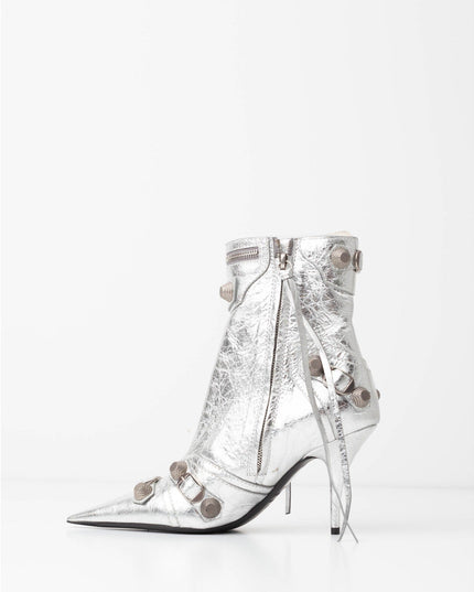 Balenciaga Cagole 90mm Metallic Ankle Boots NWT Size 37 - Wind & Song