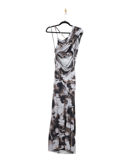 Bec + Bridge Solene Asymmetric Dress in Dark Blurred Floral - Wind & Song