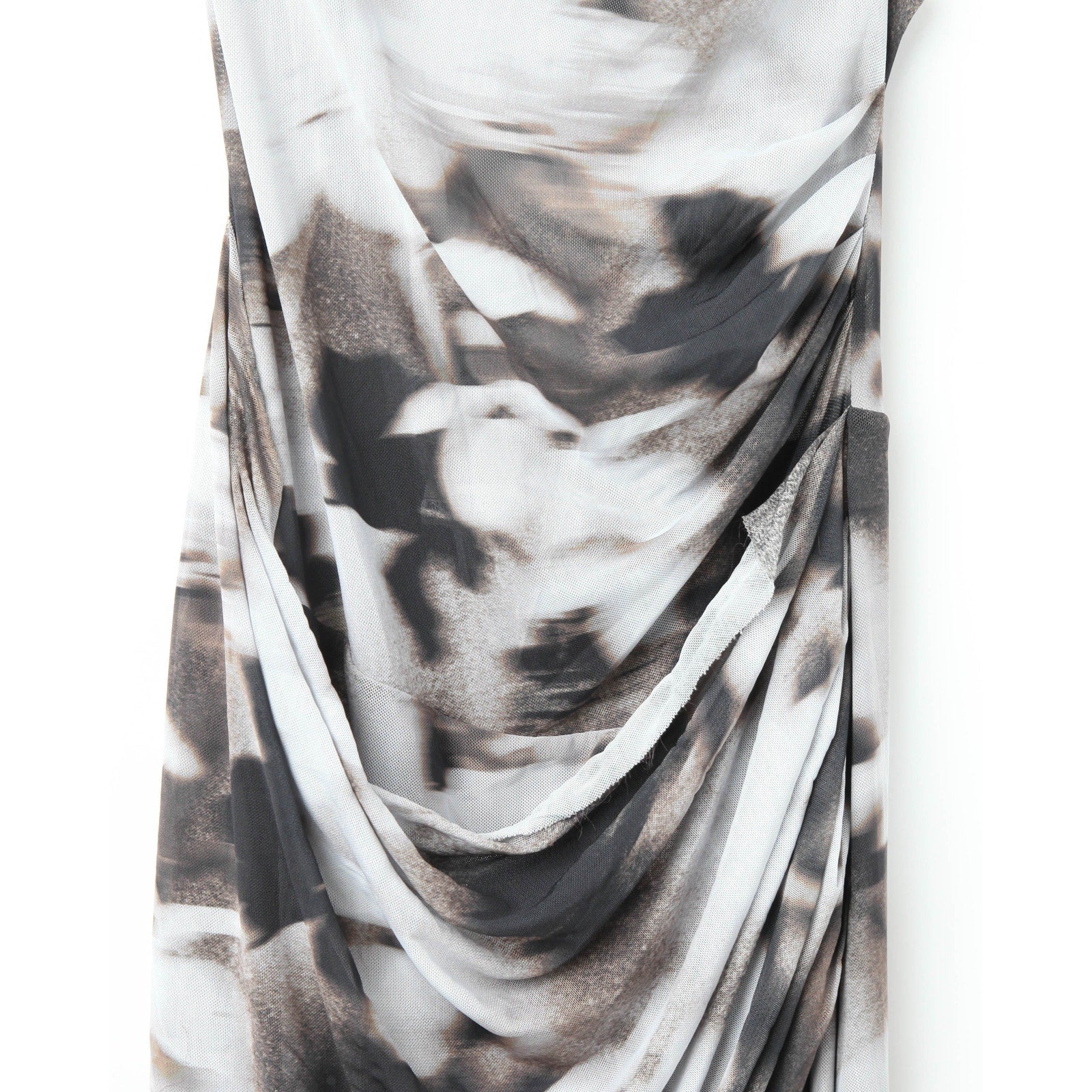 Bec + Bridge Solene Asymmetric Dress in Dark Blurred Floral - Wind & Song