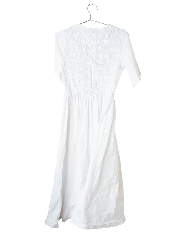 Sandy Liang Diddy White Cotton Dress - Size M