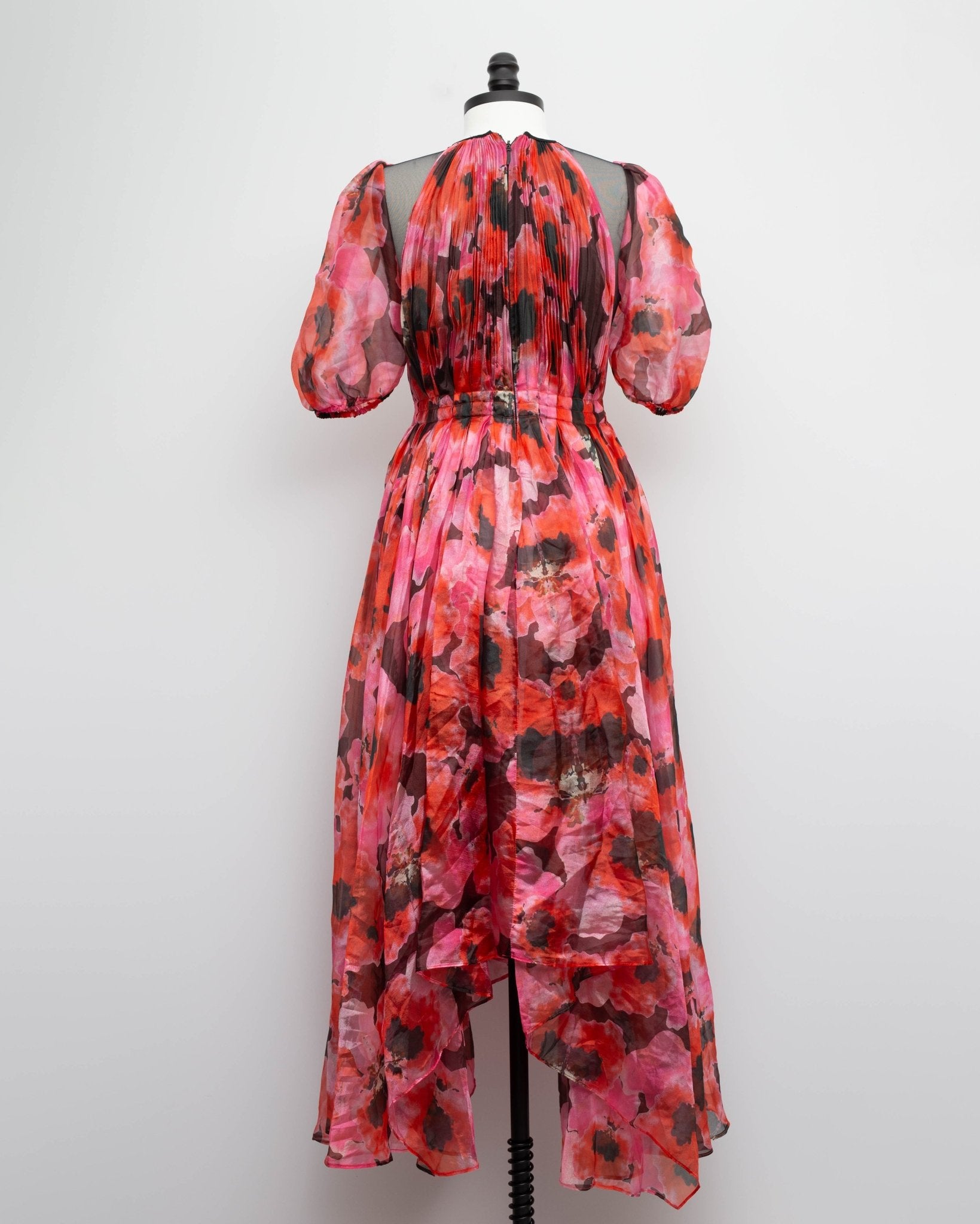 Bibhu Mohapatra Collective Pleated Floral Dress Size 6 - Wind & Song