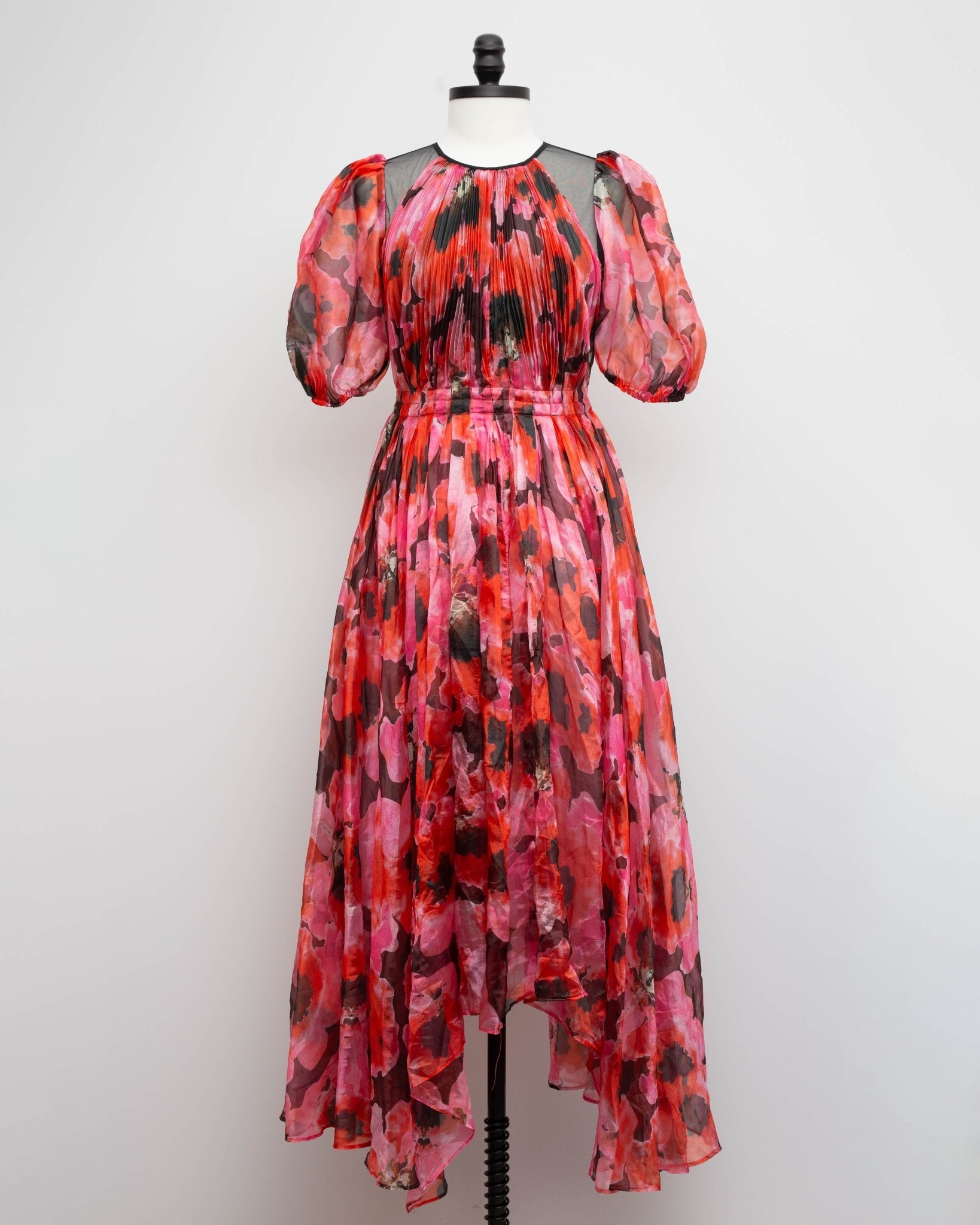 Bibhu Mohapatra Collective Pleated Floral Dress Size 6 - Wind & Song