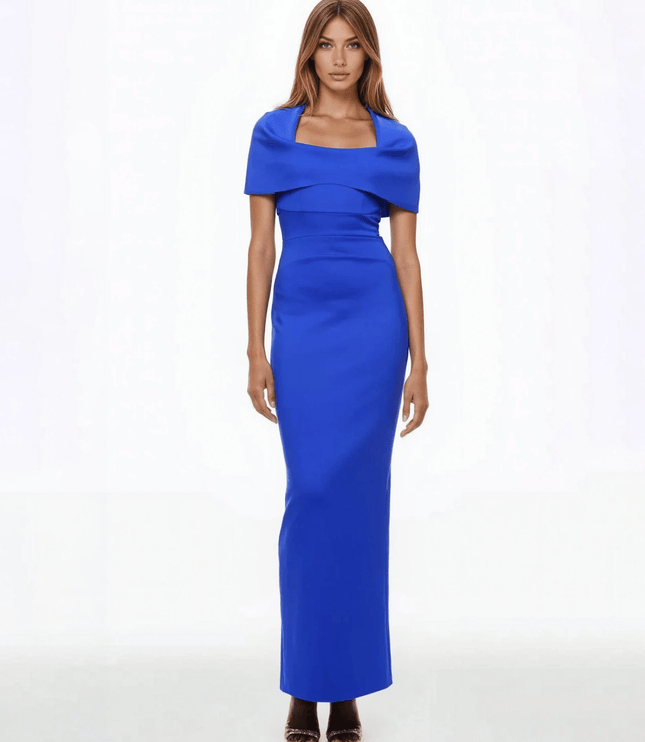 Black Halo Bernice Gown in Blue Size 2 - Wind & Song