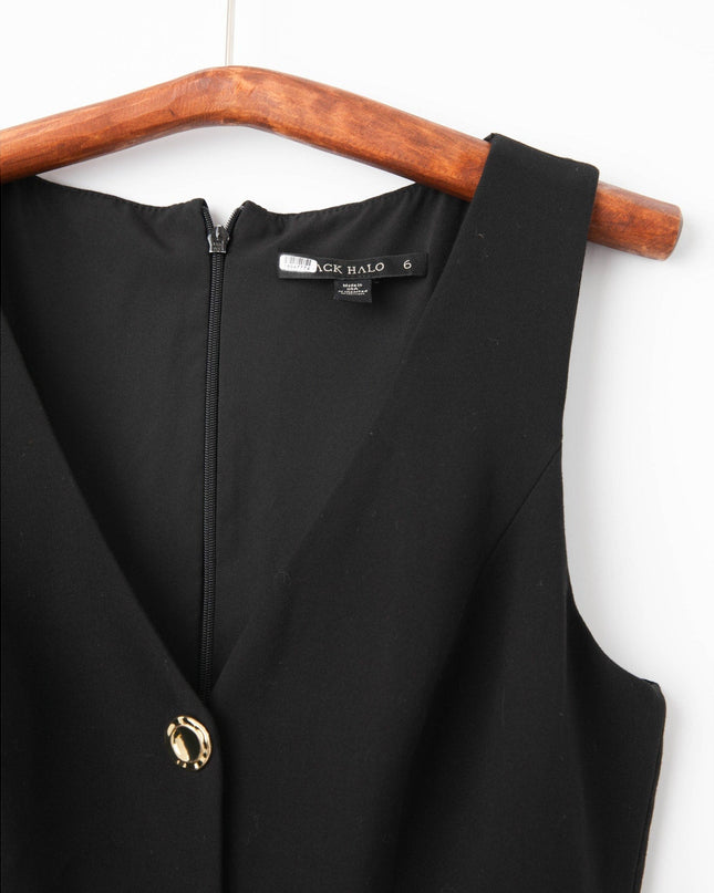 Black Halo Sloane Jumpsuit in Black - Wind & Song