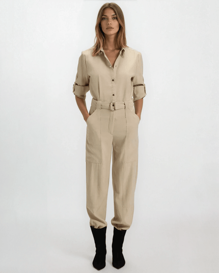 BOSS Belted Jumpsuit with popper placket - Wind & Song
