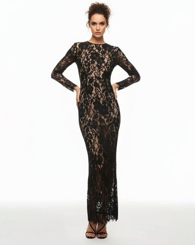 Bronx and Banco Colette Noir Black Gown - Wind & Song