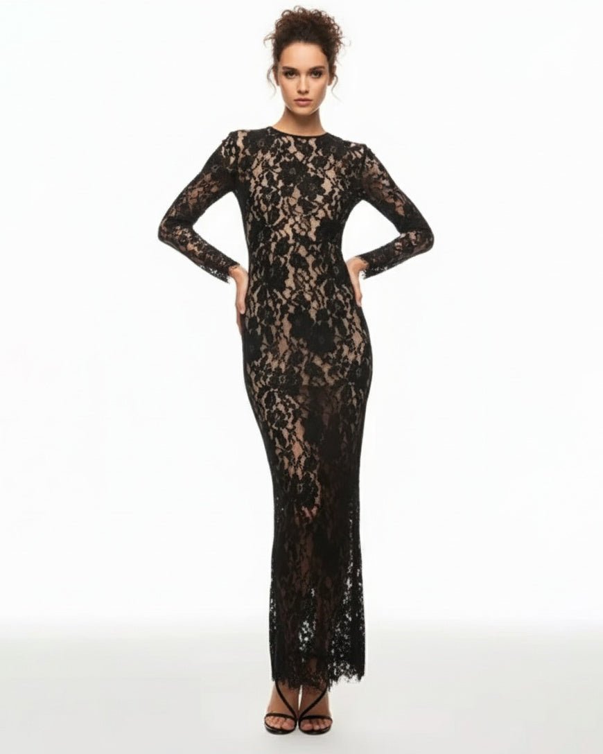 Bronx and Banco Colette Noir Black Gown - Wind & Song