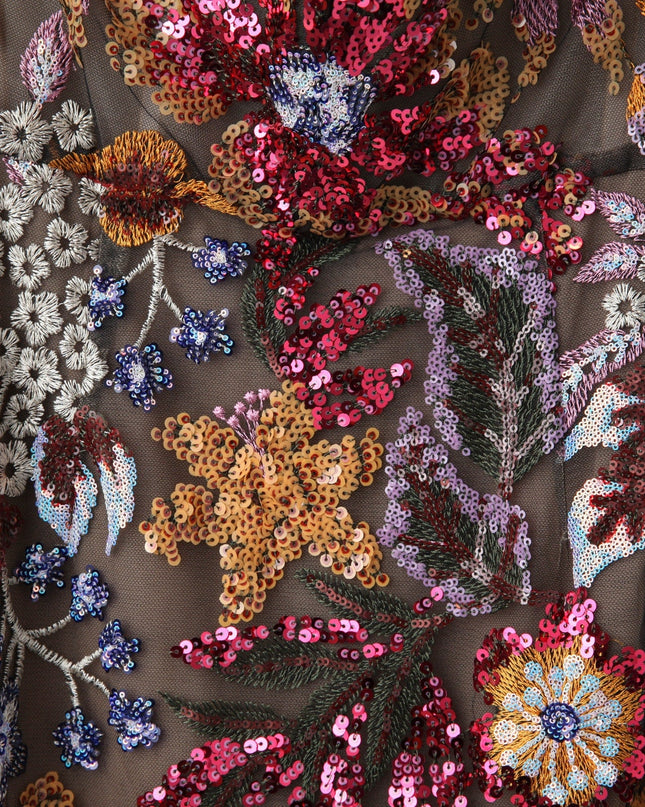 Bronx and Banco Dahlia Gown in Sequin Multi (Size S) - Wind & Song