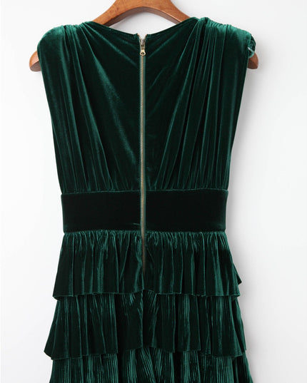 Bronx and Banco Emerald Velvet Gown - Wind & Song
