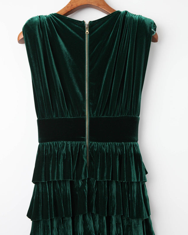 Bronx and Banco Emerald Velvet Gown - Wind & Song
