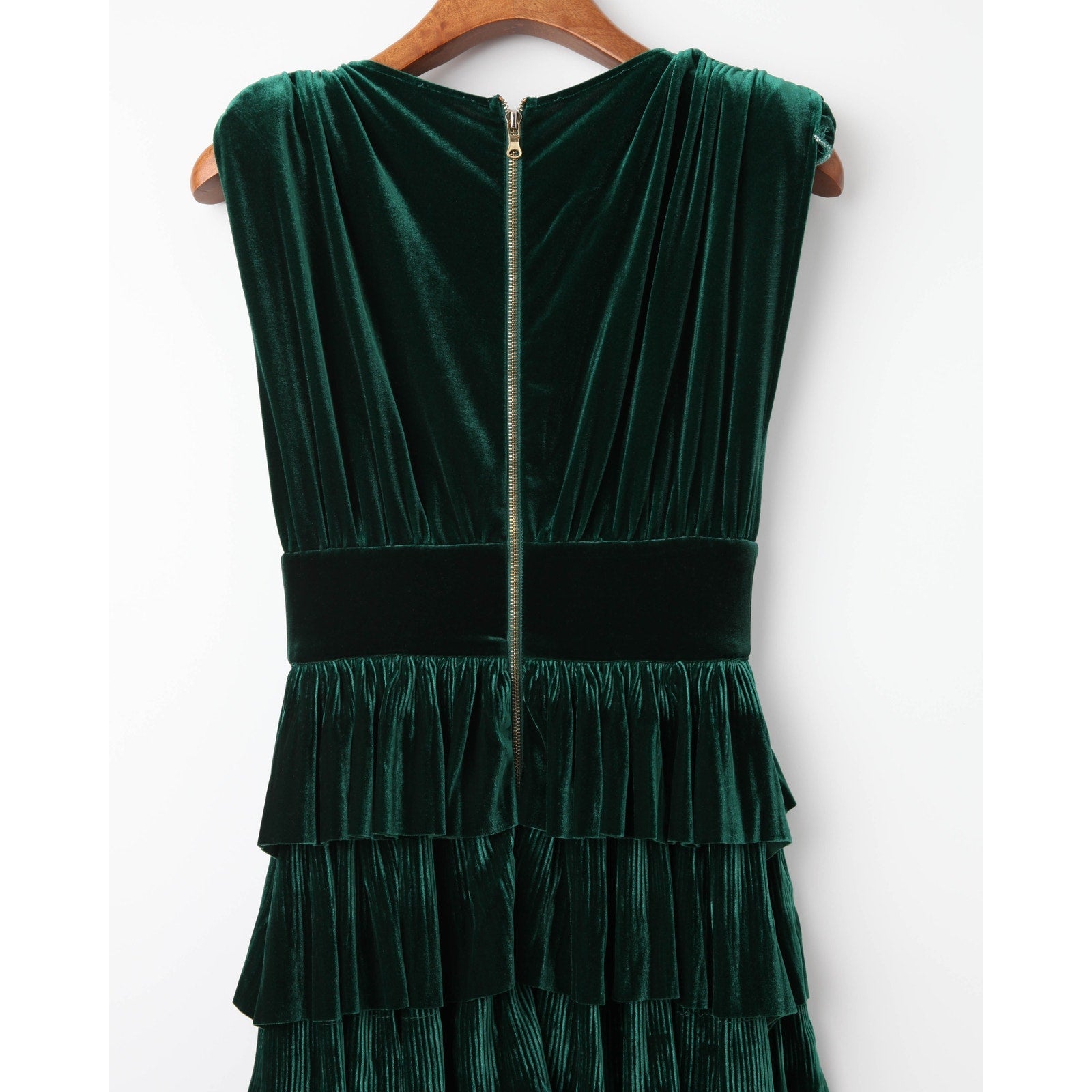 Bronx and Banco Emerald Velvet Gown - Wind & Song