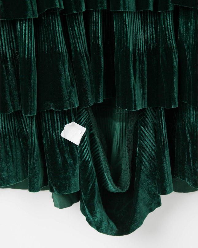 Bronx and Banco Emerald Velvet Gown - Wind & Song