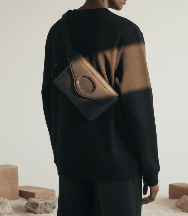 Burberry Full - Grain Leather Belt Bag — Black - Wind & Song